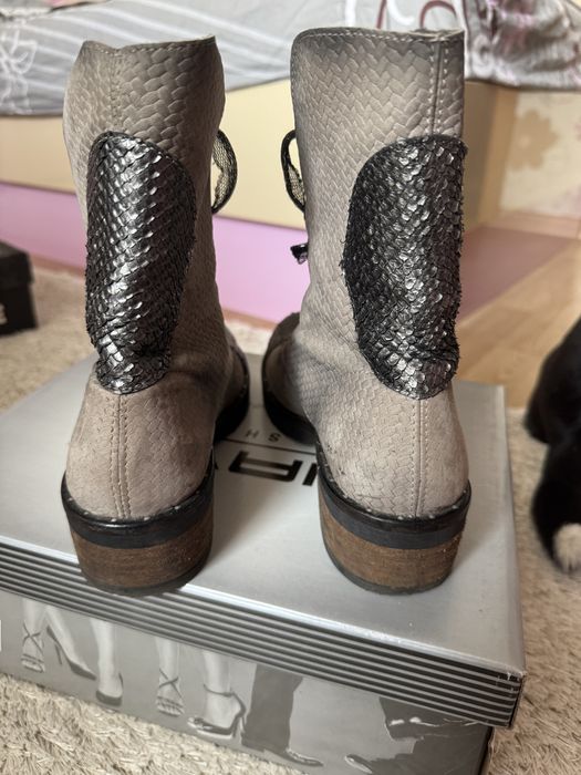 Дизайнерски кожени боти 36 номер