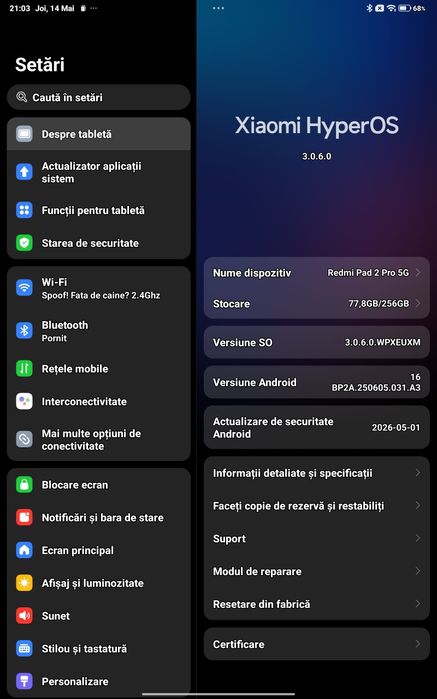 Xiaomi Redmi Pad 2 PRO 5G utilizată
