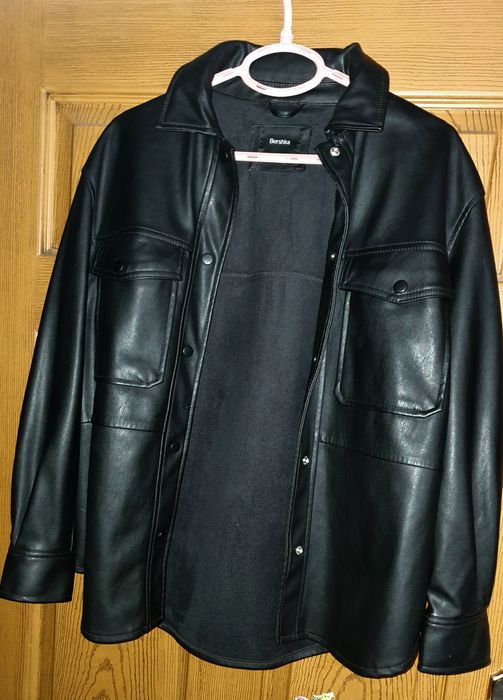 Плътна кожена дамска риза