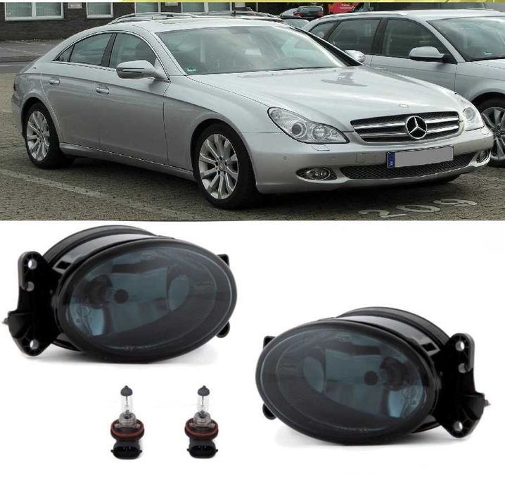 Халогени Мерцедес ЦЛС 219 НовиТъмни опушени Mercedes CLS C219