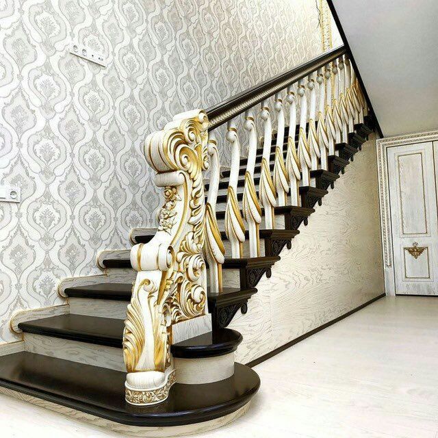 Деревянные лестницы Yog'ochdan zinalar