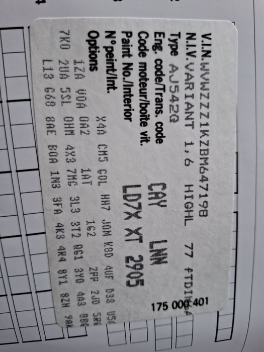 Elemente Caroserie VW Golf 6 Variant(Kombi) 1.6TDi 105cp CAYC 4motion