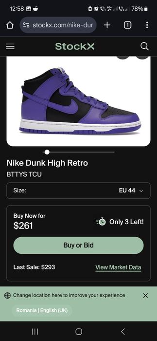 Nike Dunk High Psychic Purple