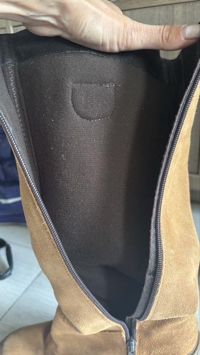 Ботуши, естествен велур