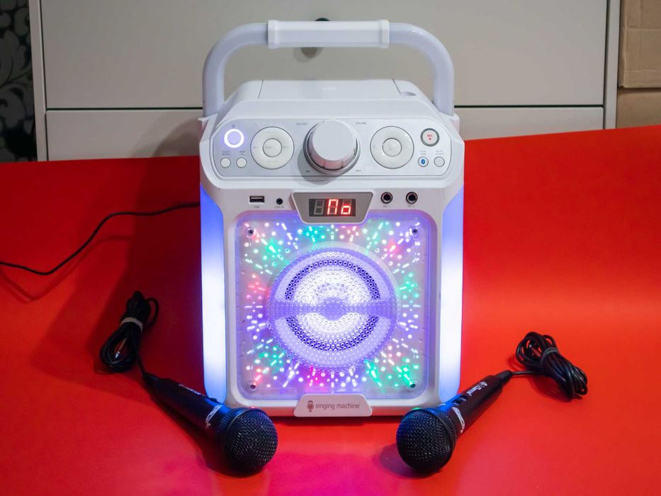 Singing Machine Groove караоке система Bluetooth LED светлини RCA
