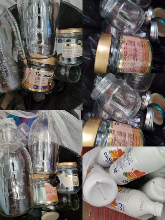 Тара под молоко, бутыль  стекло Пластиковые бутылки
