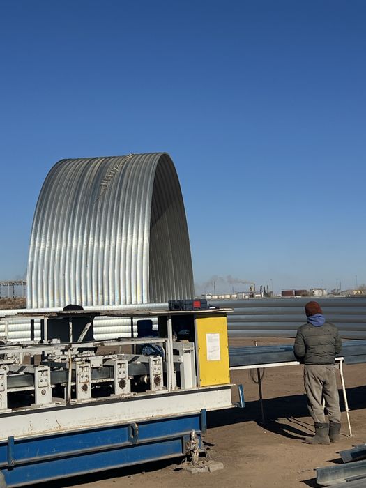 Бесскаркасный ангар под ключ