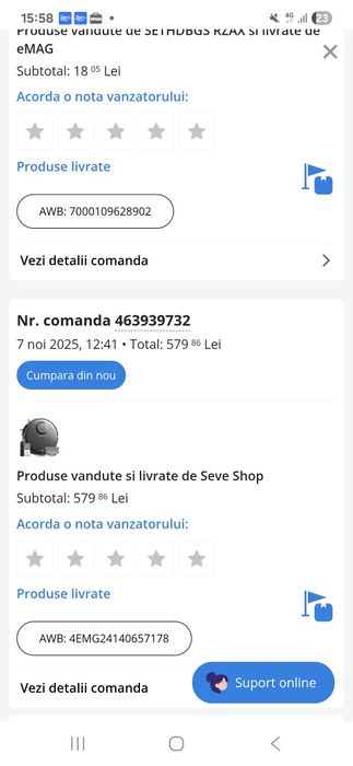 Vând aspirator robot 2-în-1 (aspirare + mop) SEVESHOP T7S – ca nou