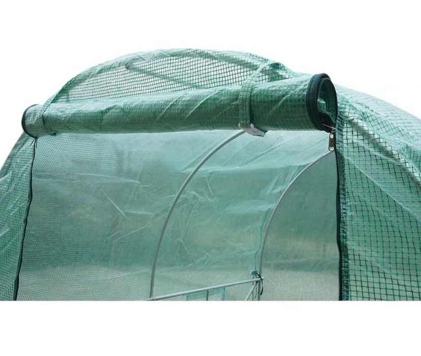 Sera Solar Gradina Tunel Cadru Otel Folie Polietilena 2x2x2m