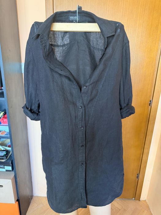 Черна ленена туника Escada Sport, размер S