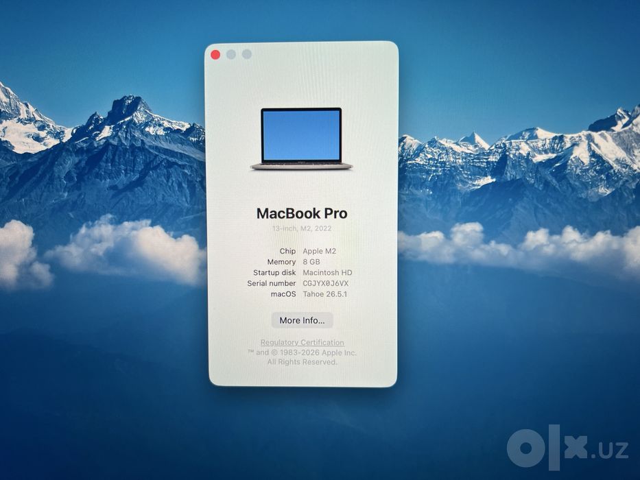 Macbook Pro 13” M2