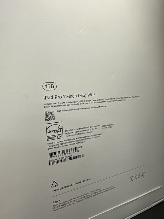 iPad Pro 11 M5 1TB WIFI 2025