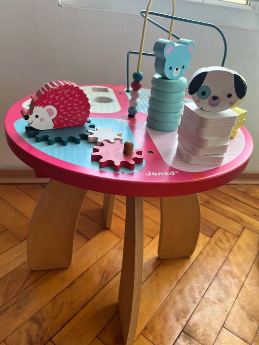 Дървена играчка с 4 зони