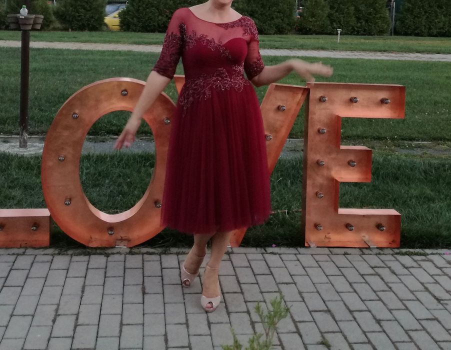 Rochita de ocazie Pronovias culoare magenta