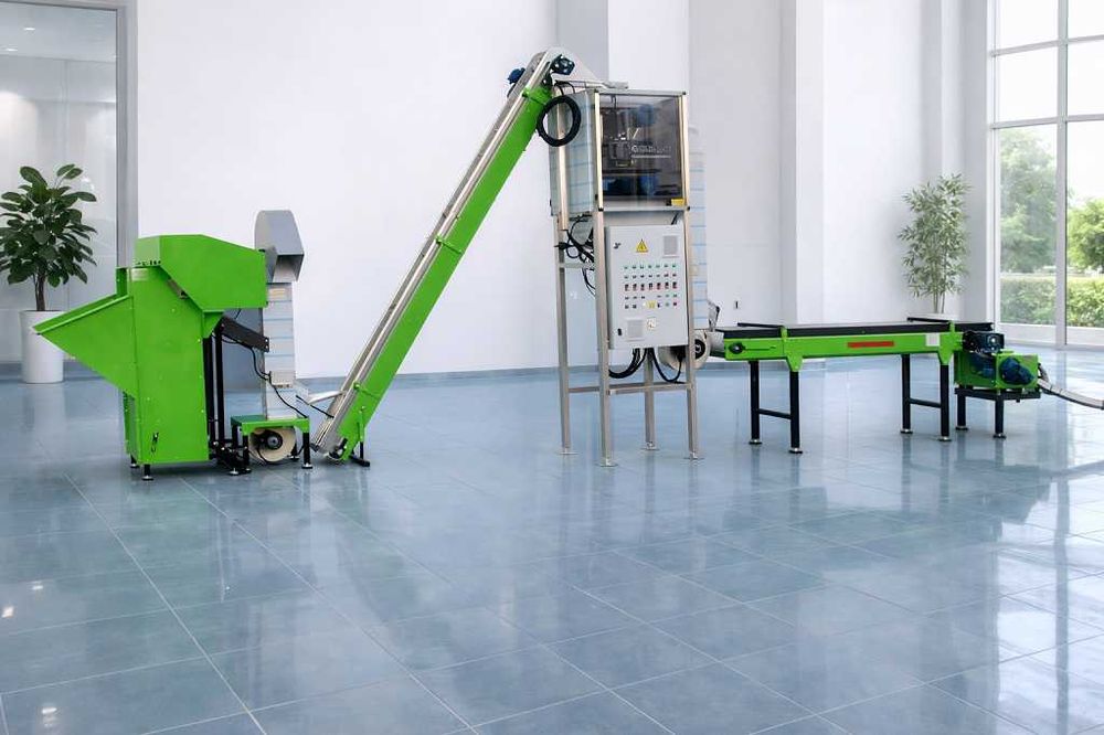 Line electrica procesare nuci- spargere nuci, separare miez-coaja , sortare miez