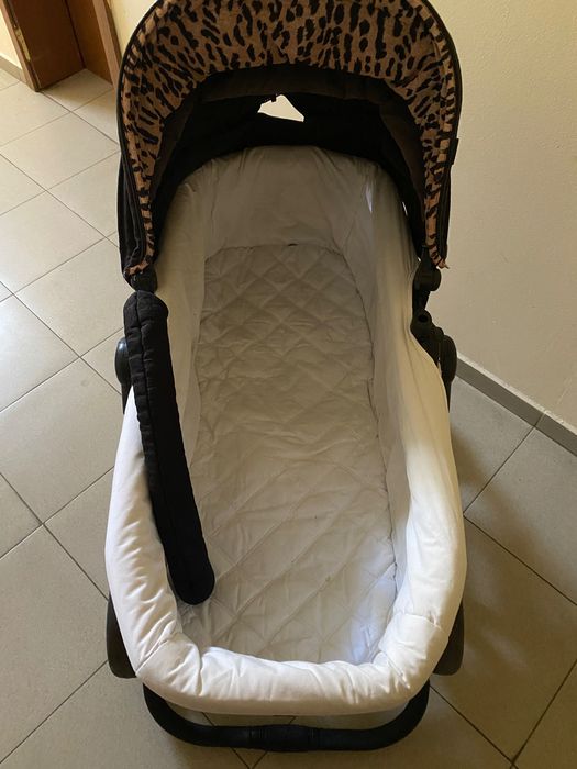 Бебешка количка Mothercare черно с леопардово