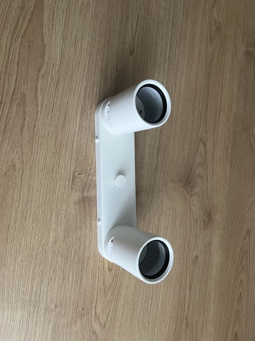 Aplica dubla IKEA,  model NYMANE, alb, spoturi reglabile