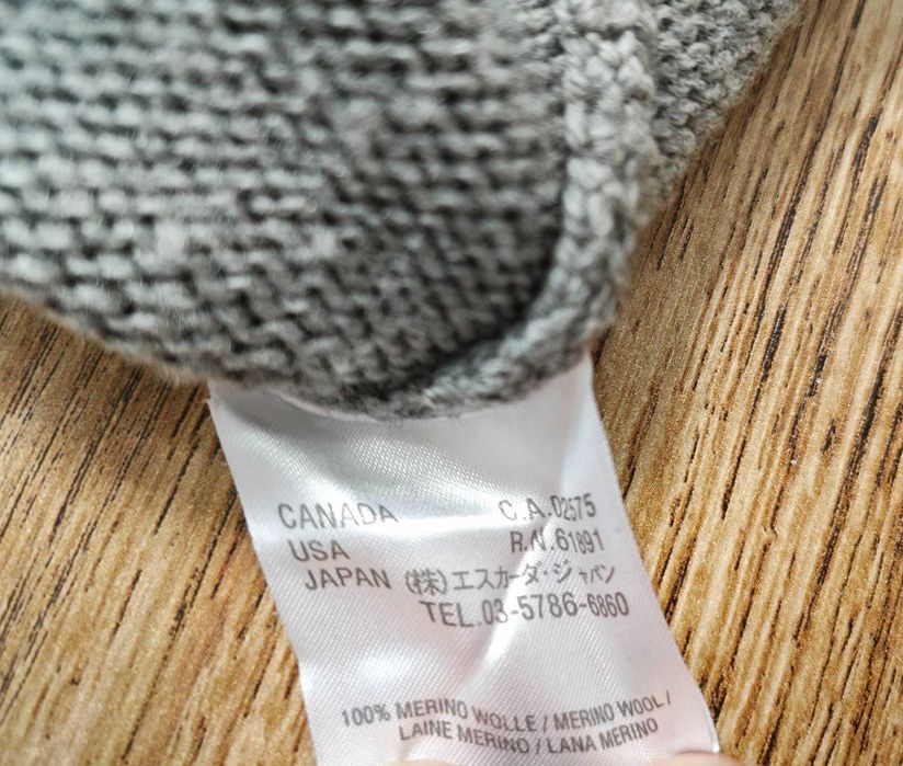 ESCADA 100% Мериносова вълна дамски пуловер с висока яка размер XL