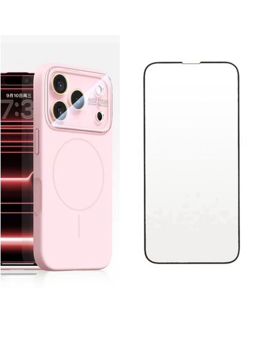 Iphone 17 AIR PRO MAX - Husa Magnetic Autofocus + Folie Sticla