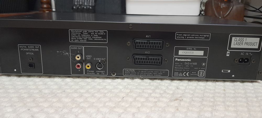Panasonic DVD-A160 cu telecomandă originală