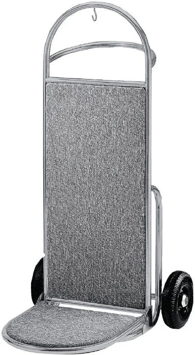 Товарна количка от полирана стомана, идеална за хотели и къщи за гости