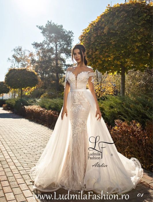 Rochie mireasa Ludmila Fashion colectia 2020-2021