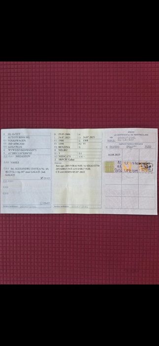 Dezmembrez Volkswagen Golf Plus 2006