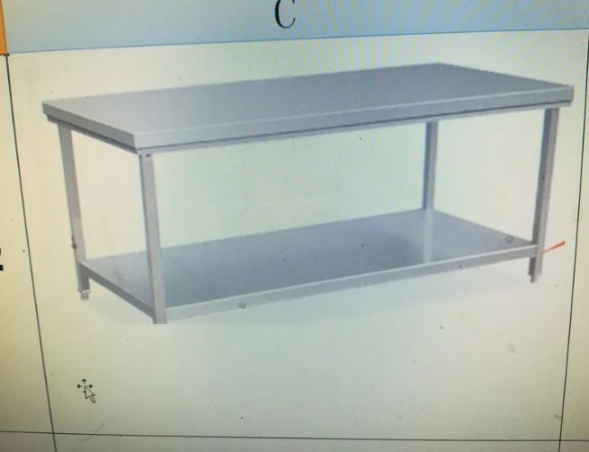 Работни маси от неръждаема стомана 4 размера-- НОВИ А/ 120/80/80см.