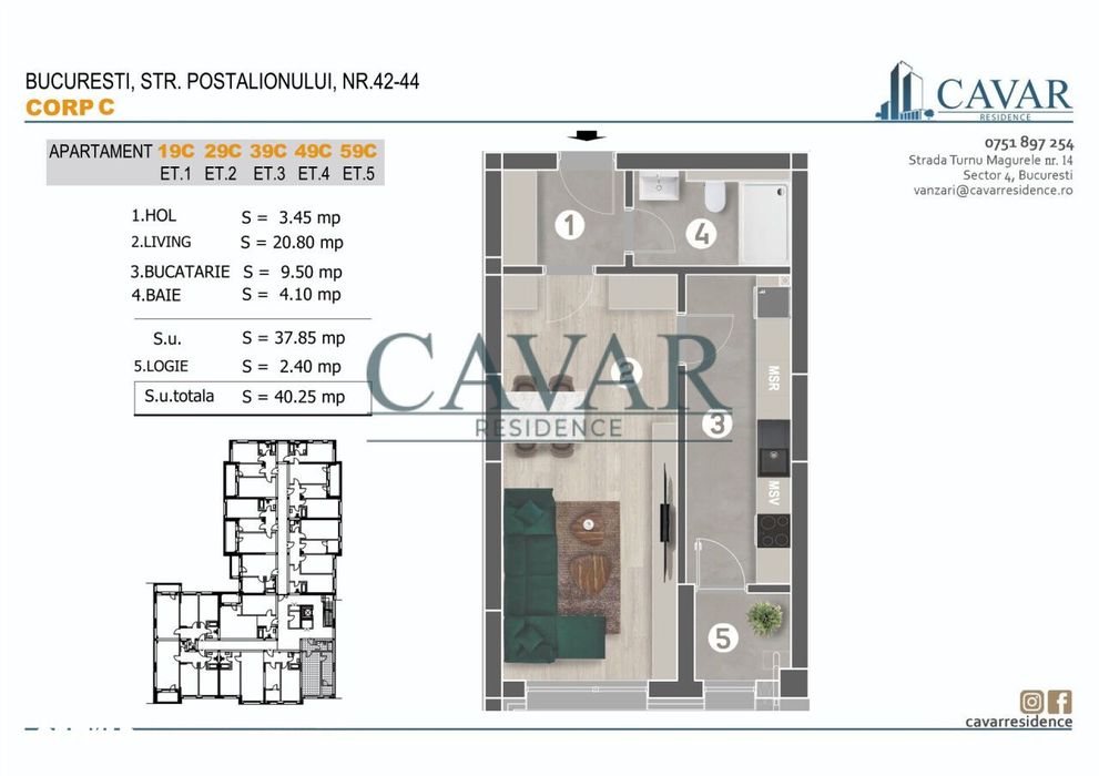 Alege calitatea fara compromis, alege Cavar Residence