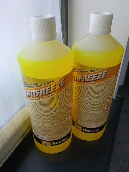 2 litri Antigel Concentrat Starline Galben. La 36 lei.