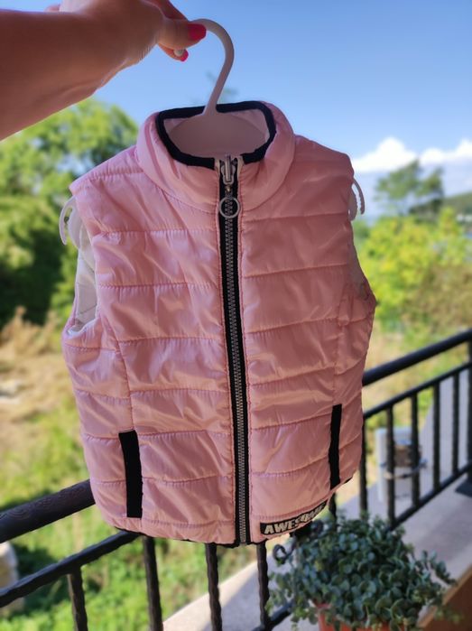 Капитонирано яке и грейка за момиче размер 2-3 години