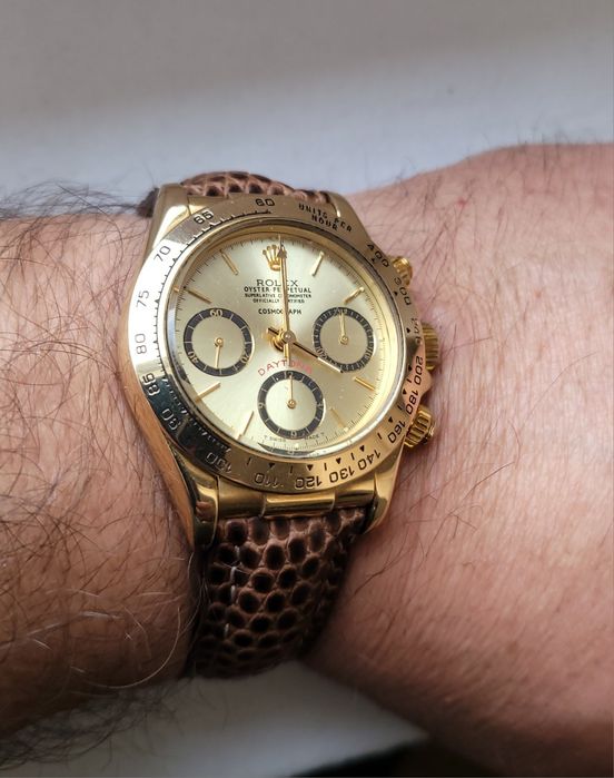 Rolex daytona aur 18k