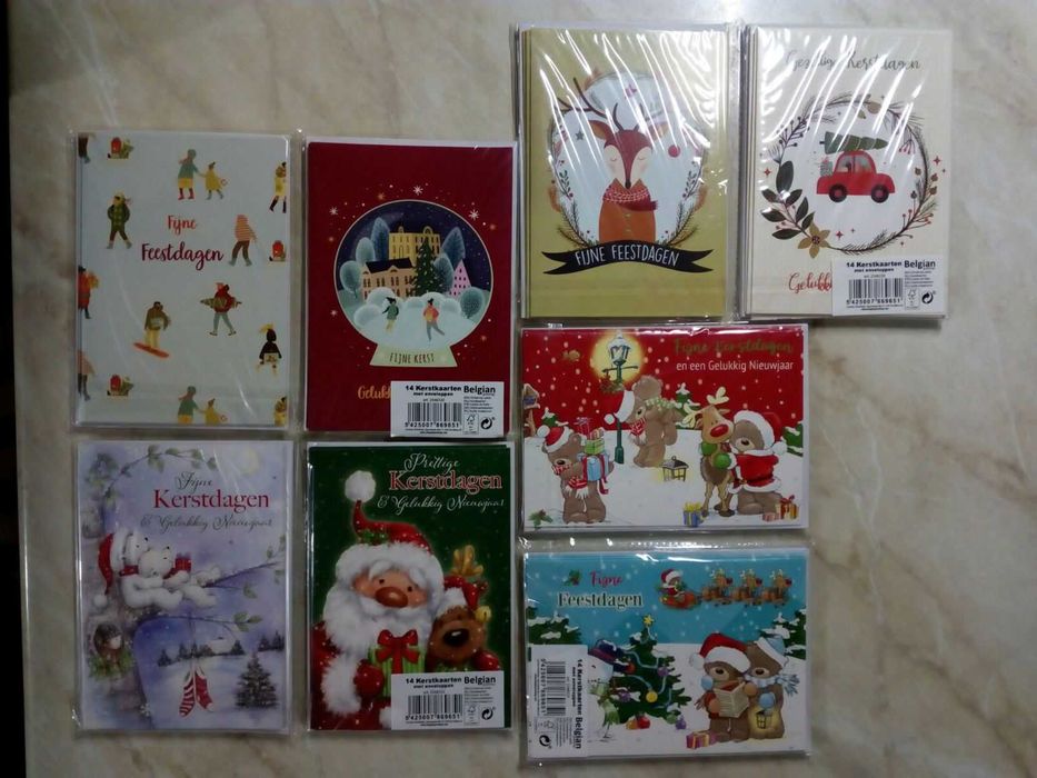 Поздравителни картички за Рожден ден и др.Коледни картички с пликове.