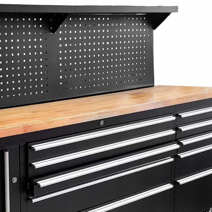 Подвижен шкаф за инструменти с работен плот JCB