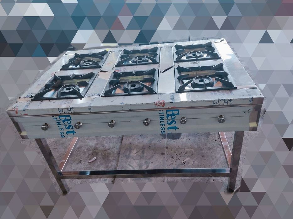 6 х конфорочная газовая плита