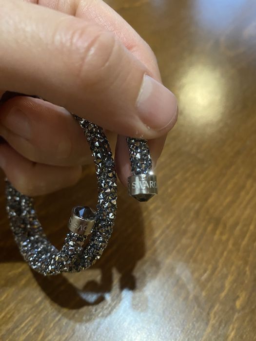 Swarowski Crystaldust Double Cuff - Purple