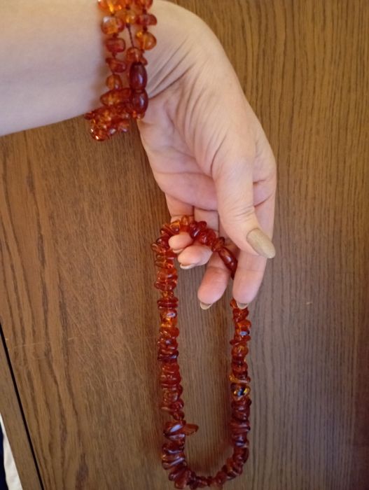 Янтарные бусы натуральные