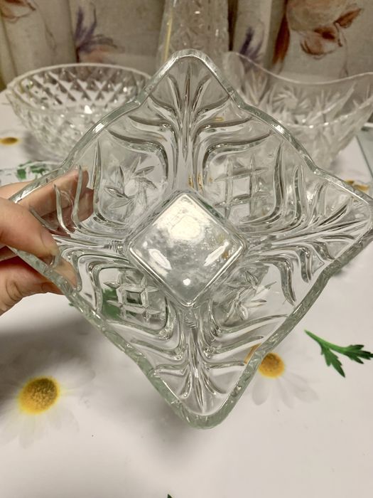 Хрустальные вазы, конфетницы, стаканы СССР 1883