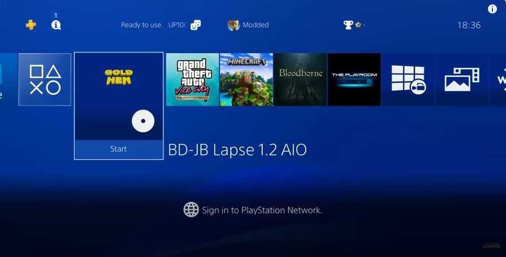 диск для прошивки Sony Playstation PS4 GoldHen blu-ray disc + 5 игр