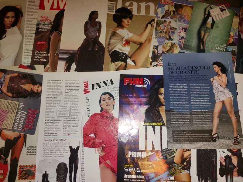 Colectie de articole din reviste cu Inna