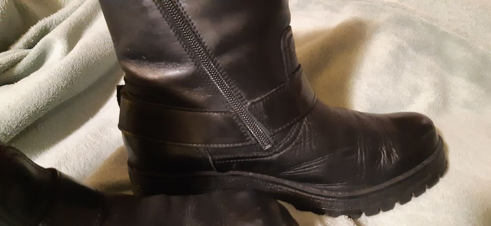 Cizme biker negre