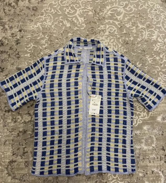 Вязанная рубашка zara