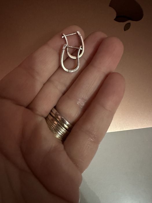 Cercei din argint,stantati