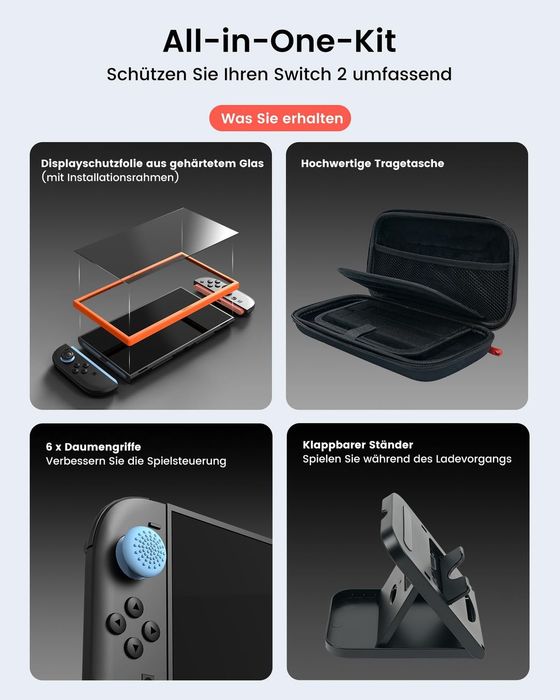 Защитен Твърд Калъф за Nintendo Switch 2 Чанта за Нинтендо