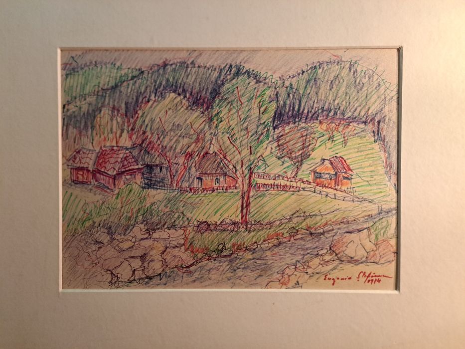 Pictură,"Pe Valea İzei",Eugenia Ștefănescu (n.1919 - ?)