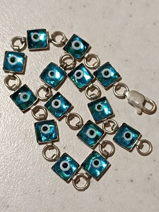 Серебряный браслет с глазом