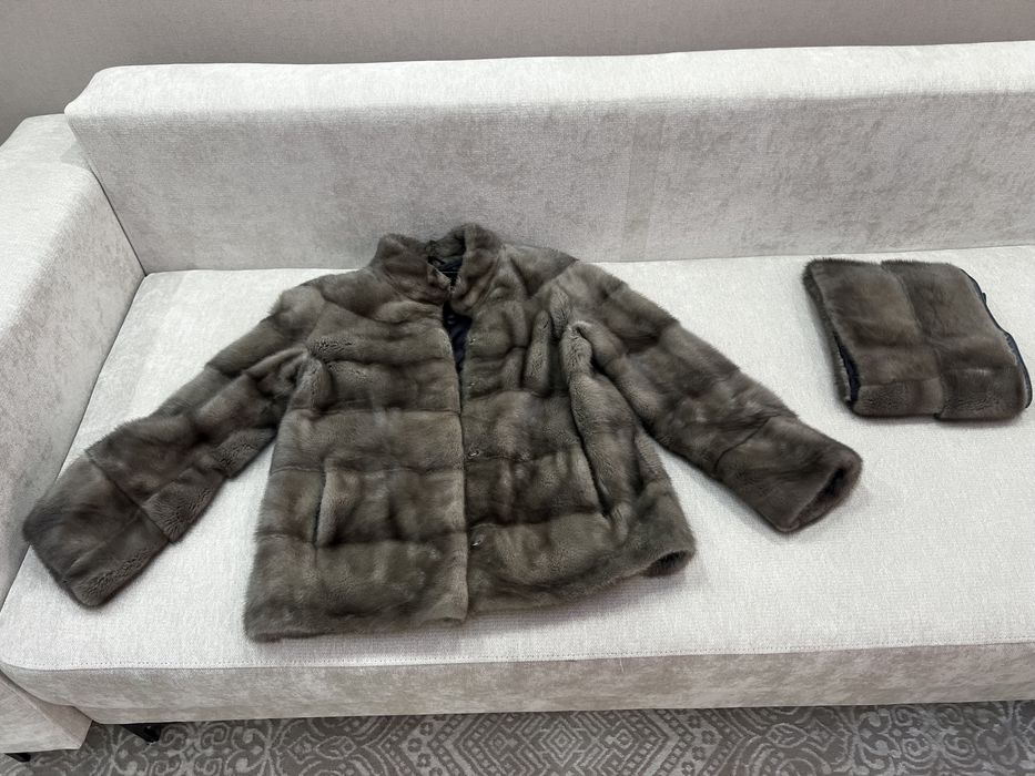 Норковая шуба , размер Л