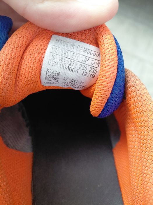 Pantofi sport copii Adidas mărimea 37, albaștri, foarte comozi