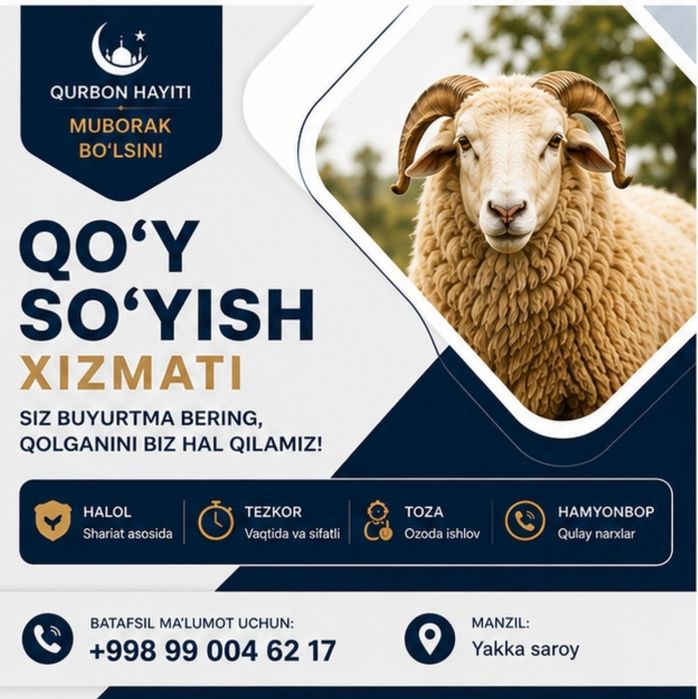 qassob xizmati 24/7