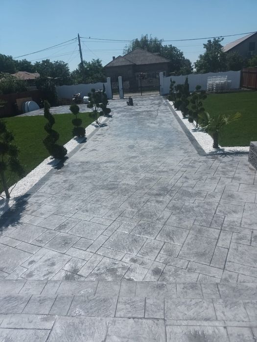 Beton amprentat dezactivat